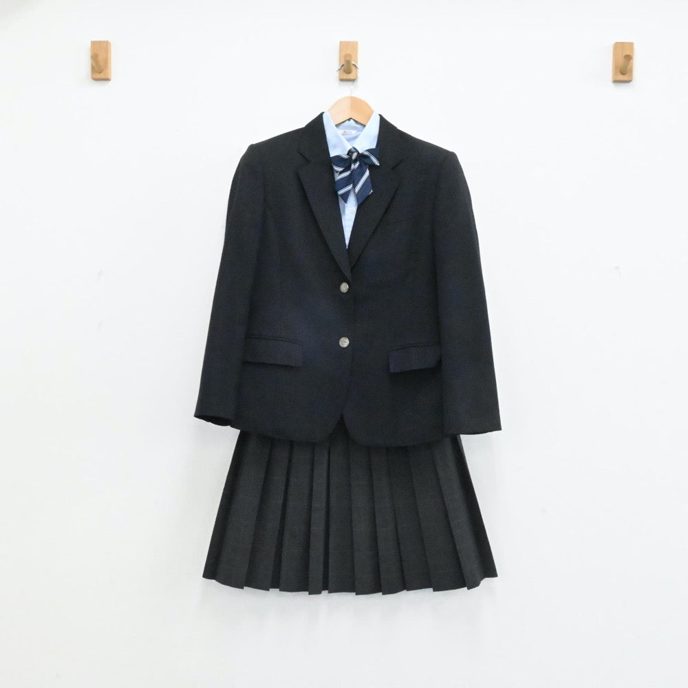 【中古】奈良県 香芝高等学校 女子制服 7点（ブレザー・シャツ・ニット・スカート）sf004144