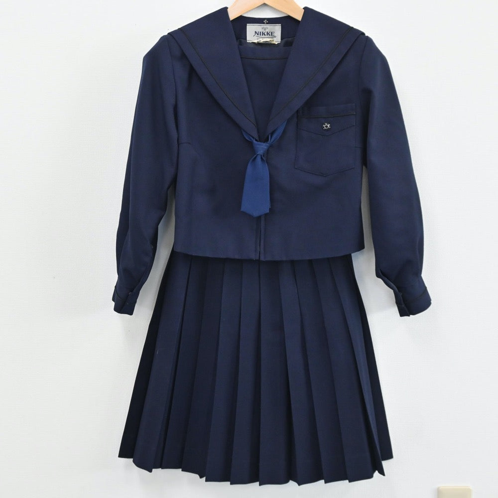 【中古】大阪府 登美丘中学校 女子制服 4点（セーラー服・スカート・スカート）sf004311