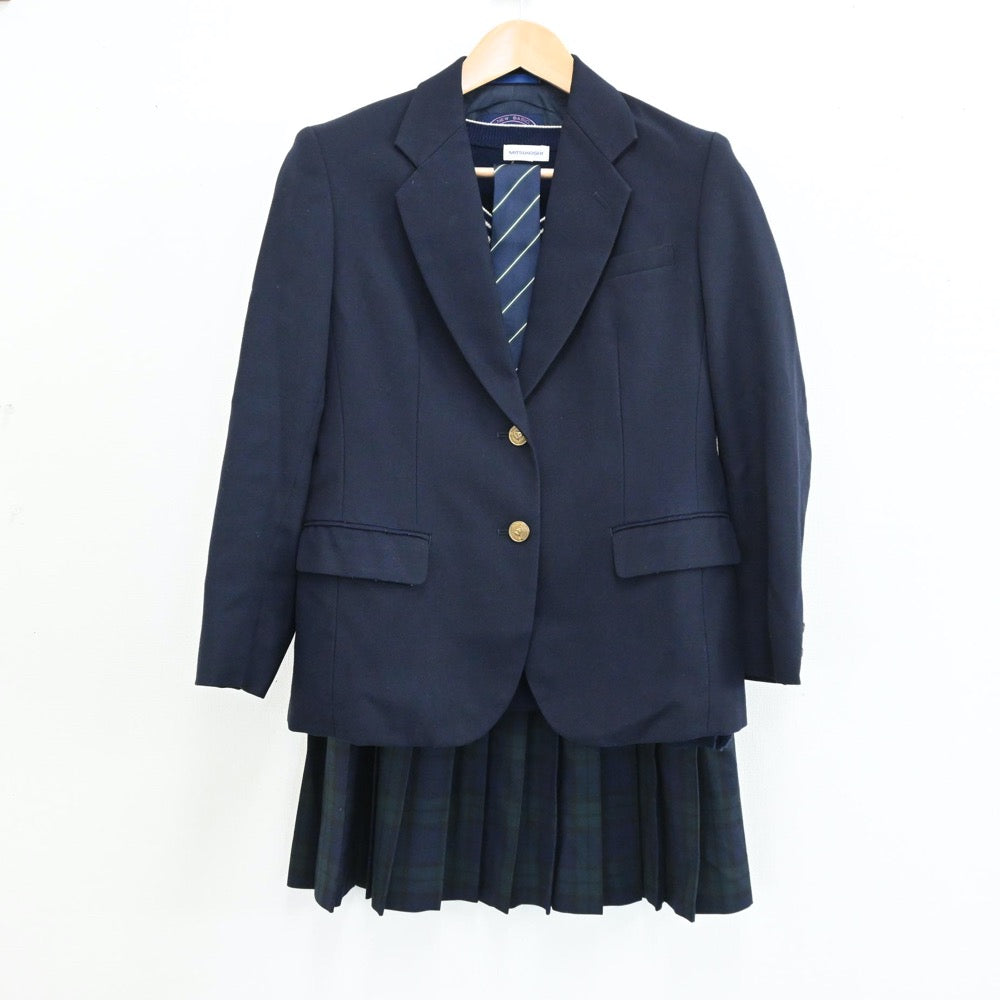 【中古】埼玉県 本庄第一高等学校 女子制服 4点（ブレザー・ニット・スカート）sf004345