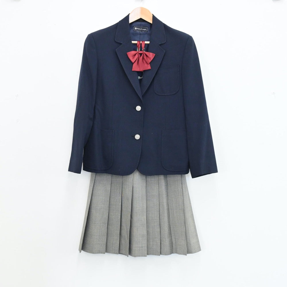 【中古】神奈川県 神奈川中学校 女子制服 4点（ブレザー・スカート・スカート）sf004708