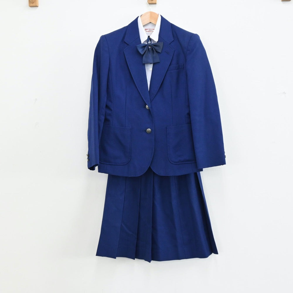 【中古】岩手県 不来方高等学校 女子制服 5点（ブレザー・ベスト・シャツ・スカート）sf004764