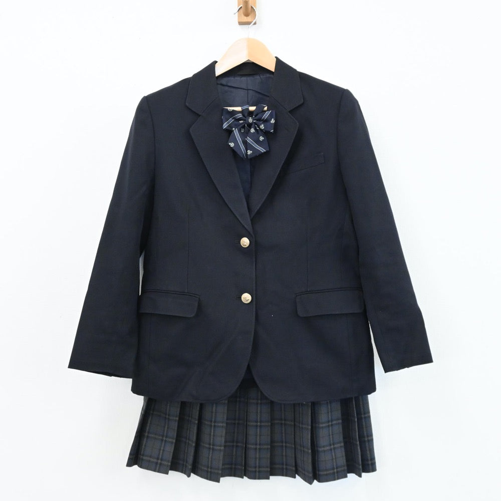 【中古】神奈川県 相模原市立中野中学校 女子制服 4点（ブレザー・スカート・スカート）sf004790