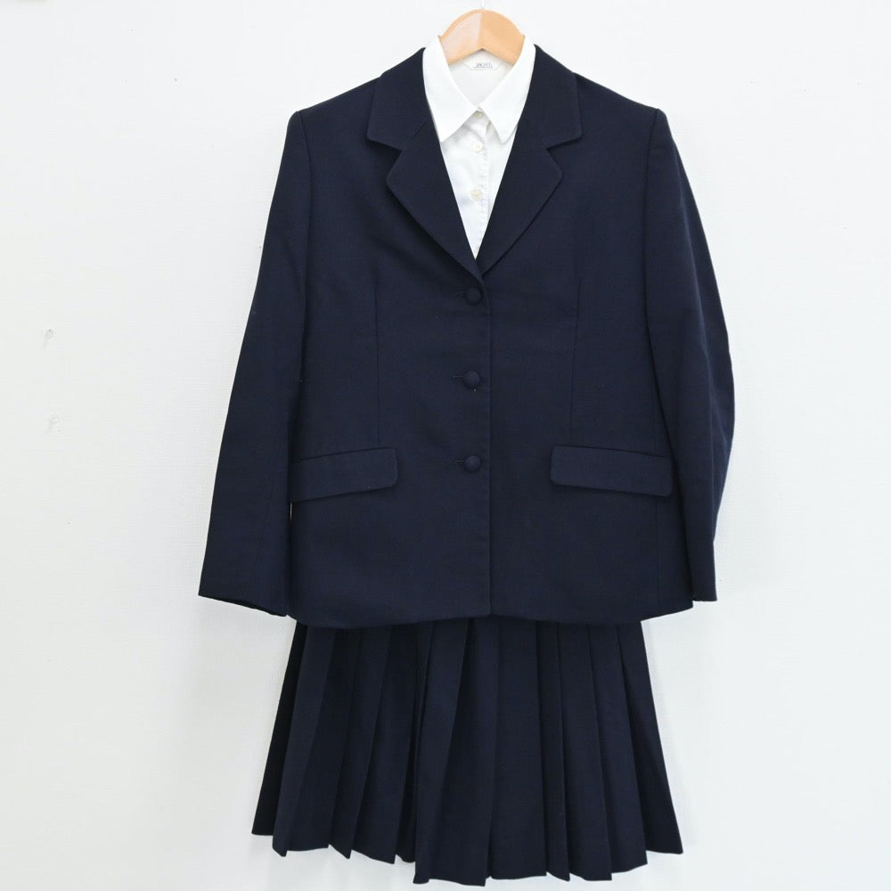 【中古】山口県 下松高等学校 女子制服 3点（ブレザー・シャツ・スカート）sf004853