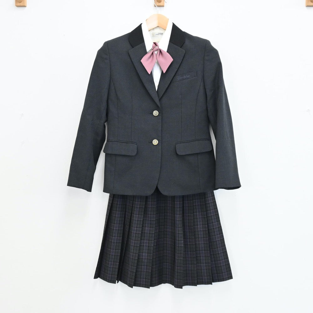 【中古】長野県 屋代高等学校・附属中学校 女子制服 4点（ブレザー・シャツ・スカート）sf004897