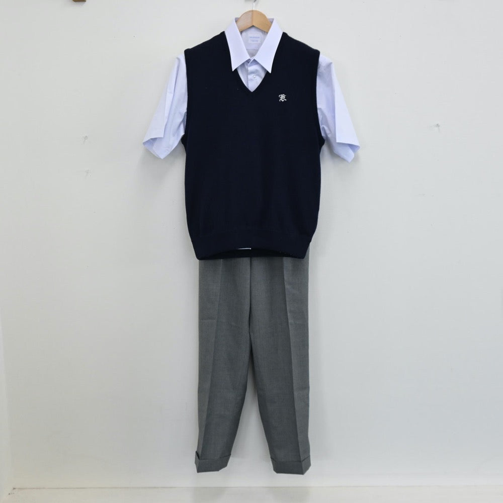 N893 (中古) 東京都 國學院大學久我山高校 男子学生服 /指定品/170A/黒/MITSUKOSHI/制服/学ラン/学生/中学校/高校/男子学生/学生服