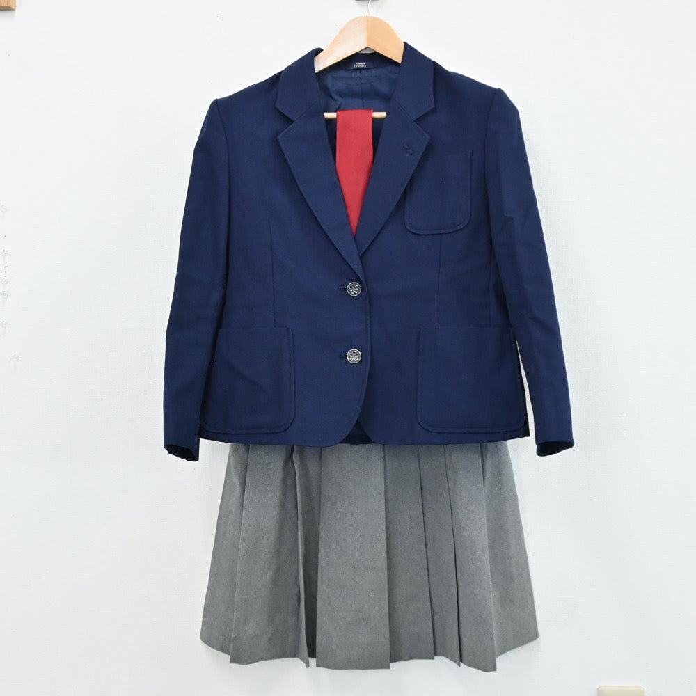 【中古】茨城県 水戸桜ノ牧高校 女子制服 3点（ブレザー・スカート）sf004976