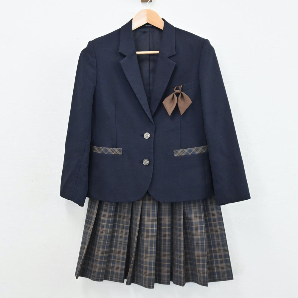 中古制服】茨城県 東海高校 女子制服 4点（ブレザー・ベスト・スカート