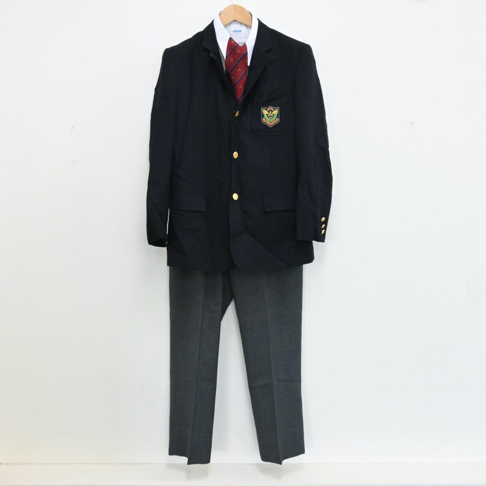 中古制服】群馬県 前橋育英高校 男子制服 5点（ブレザー・ニット