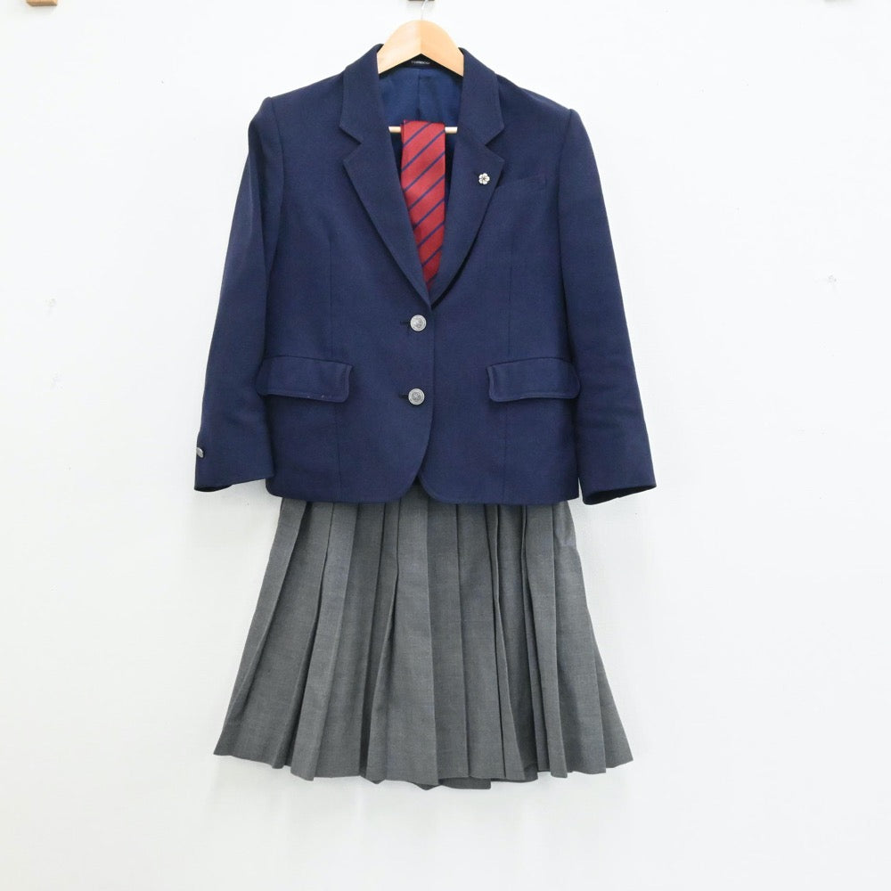 中古制服】茨城県 茨城県立佐和高等学校 女子制服 3点（ブレザー