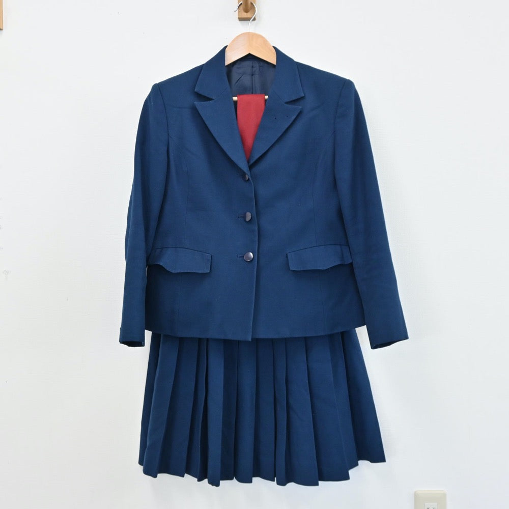 【中古】千葉県 千葉県立船橋東高等学校 女子制服 4点（ブレザー・ベスト・スカート）sf005383