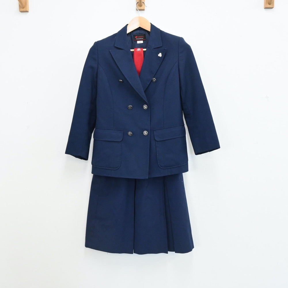 中古制服】宮城県 中山中学校 女子制服 5点（ブレザー・スカート