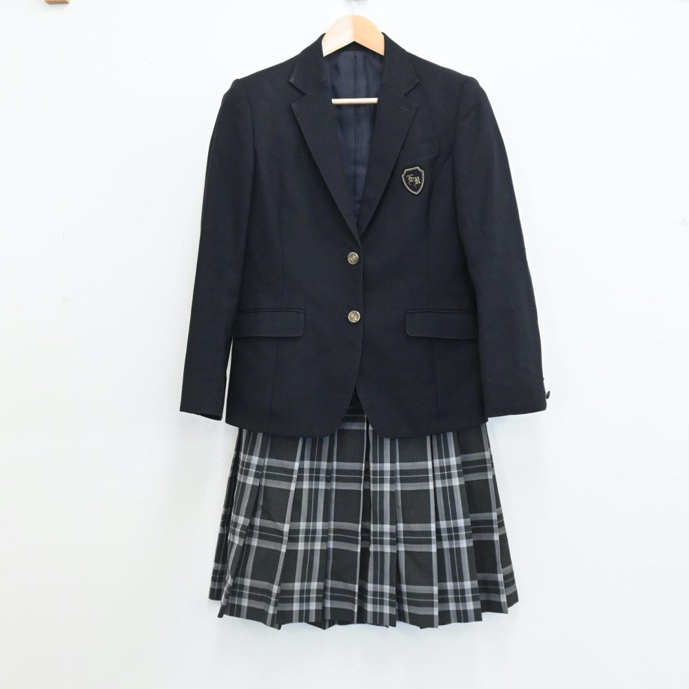 【中古】埼玉県 叡明高等学校 女子制服 3点（ブレザー・スカート）sf005700