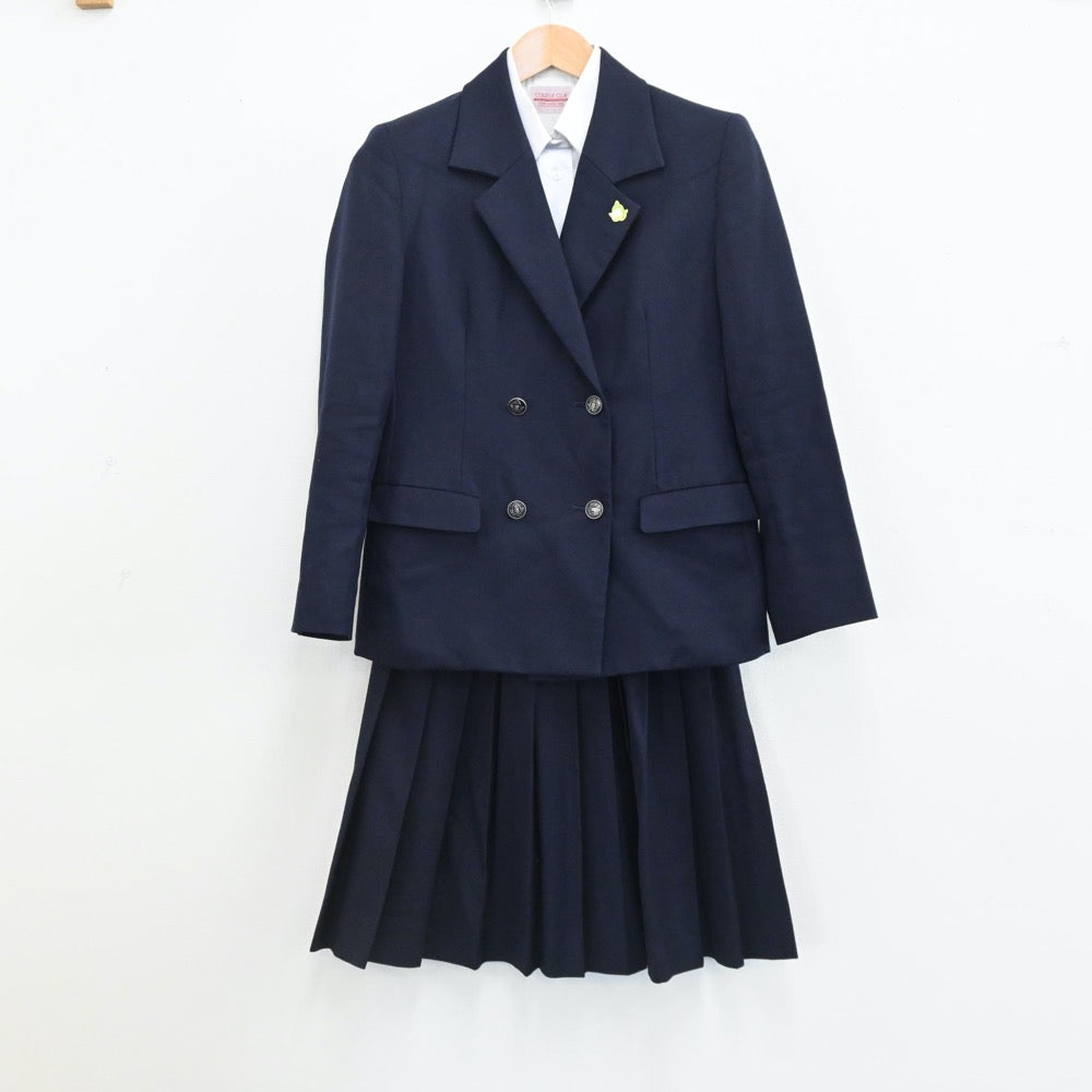 【中古】佐賀県 佐賀北高等学校 女子制服 5点（ブレザー・シャツ・ベスト・スカート）sf005724