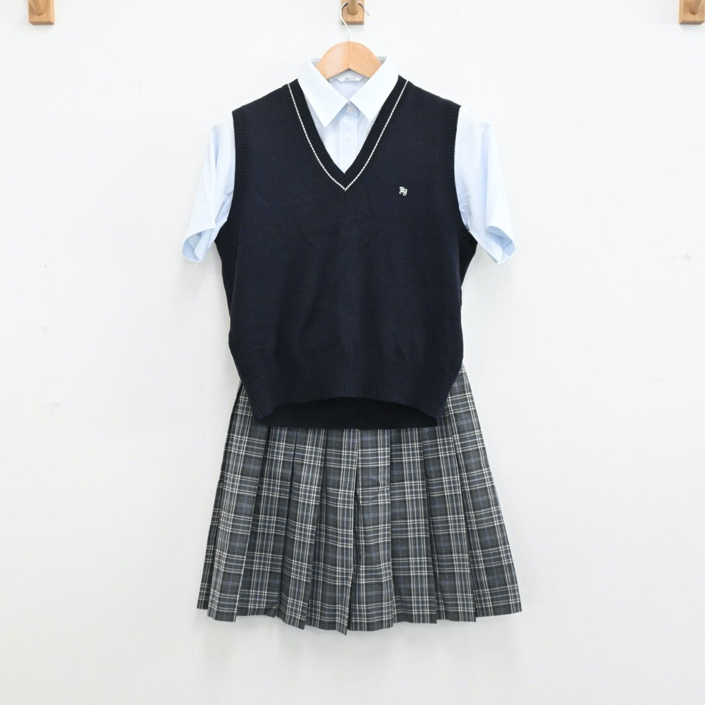 中古制服】東京都 神田女学園高等学校 女子制服 3点（シャツ