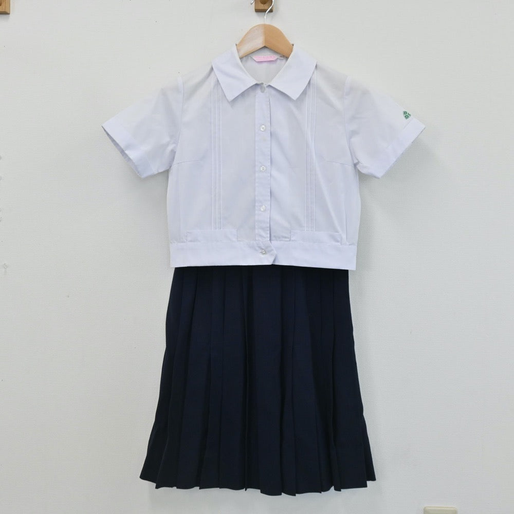 中古制服】大阪府 金蘭会高等学校 女子制服 2点（シャツ