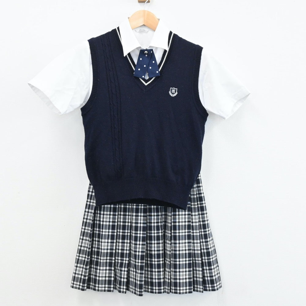 中古制服】栃木県 宇都宮短期大学附属高等学校 女子制服 5点（シャツ