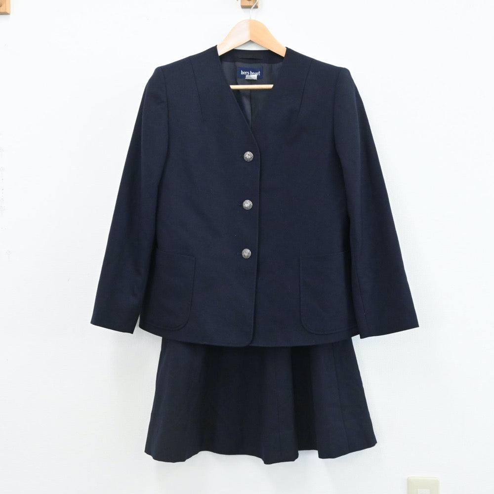 【中古】神奈川県 捜真女学校中学部 女子制服 5点（ブレザー・ニット・スカート・スカート）sf005824