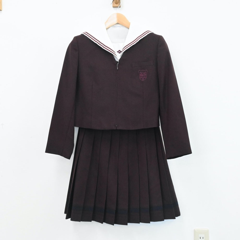 中古制服】群馬県 共愛学園中学校 女子制服 4点（ブレザー・シャツ