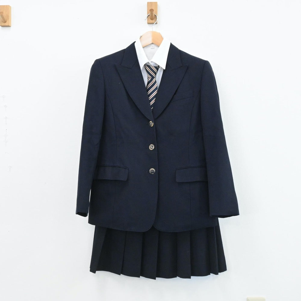 中古制服】岡山県 岡山芳泉高校 女子制服 5点（ブレザー・シャツ 