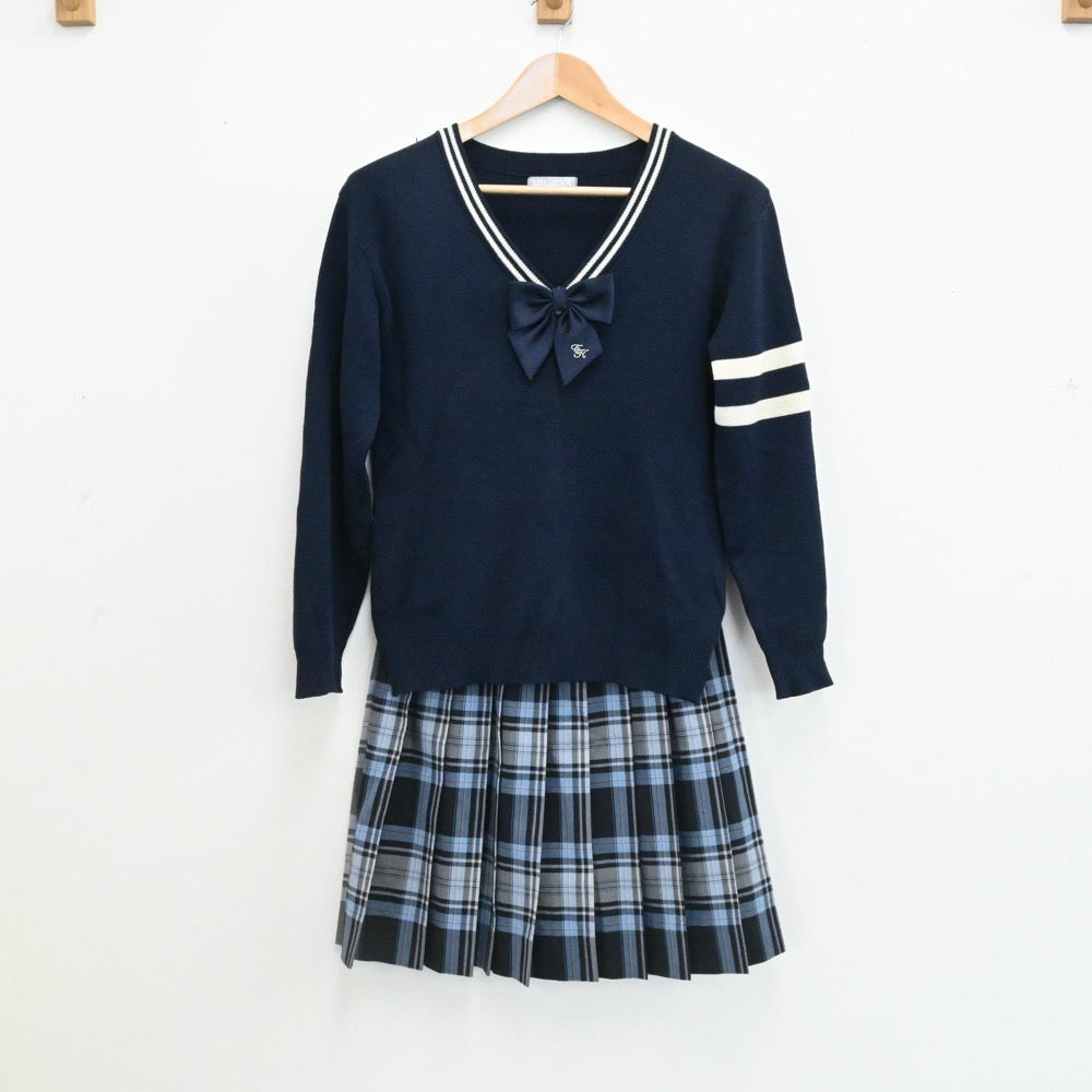 中古制服】東京都 東京家政学院高等学校 女子制服 3点（ニット・スカート）sf006099【リサイクル学生服】 | 中古制服通販パレイド