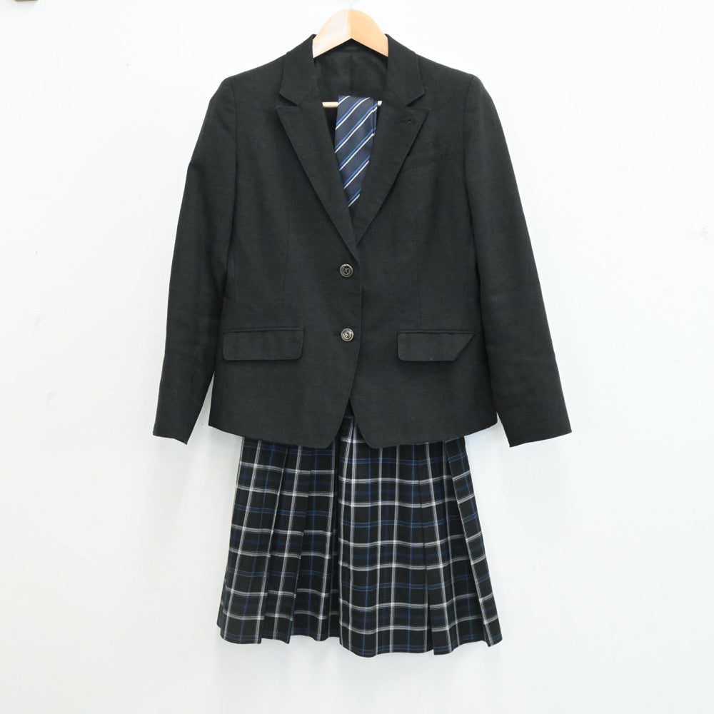 【中古】埼玉県 川越高等学校 女子制服 4点（ブレザー・スカート）sf006133