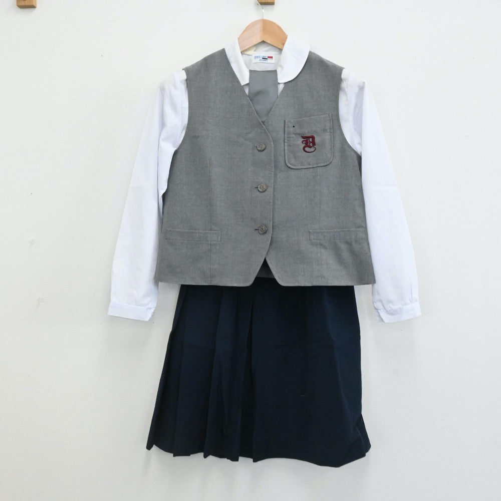 中古制服】埼玉県 独協埼玉高等学校 女子制服 4点（ベスト・シャツ・スカート）sf006151【リサイクル学生服】 | 中古制服通販パレイド