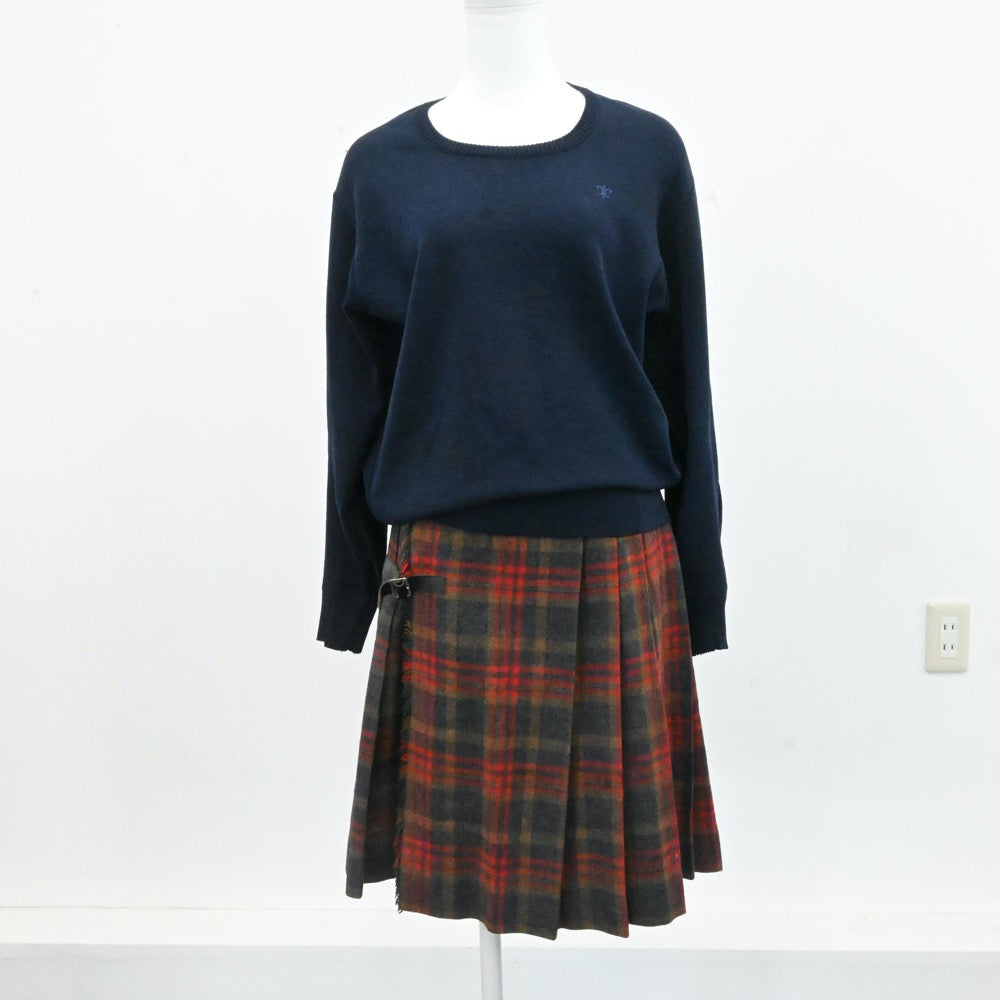 中古制服】東京都 頌栄女子学院中学校 女子制服 2点（ニット・スカート）sf006318【リサイクル学生服】 | 中古制服通販パレイド