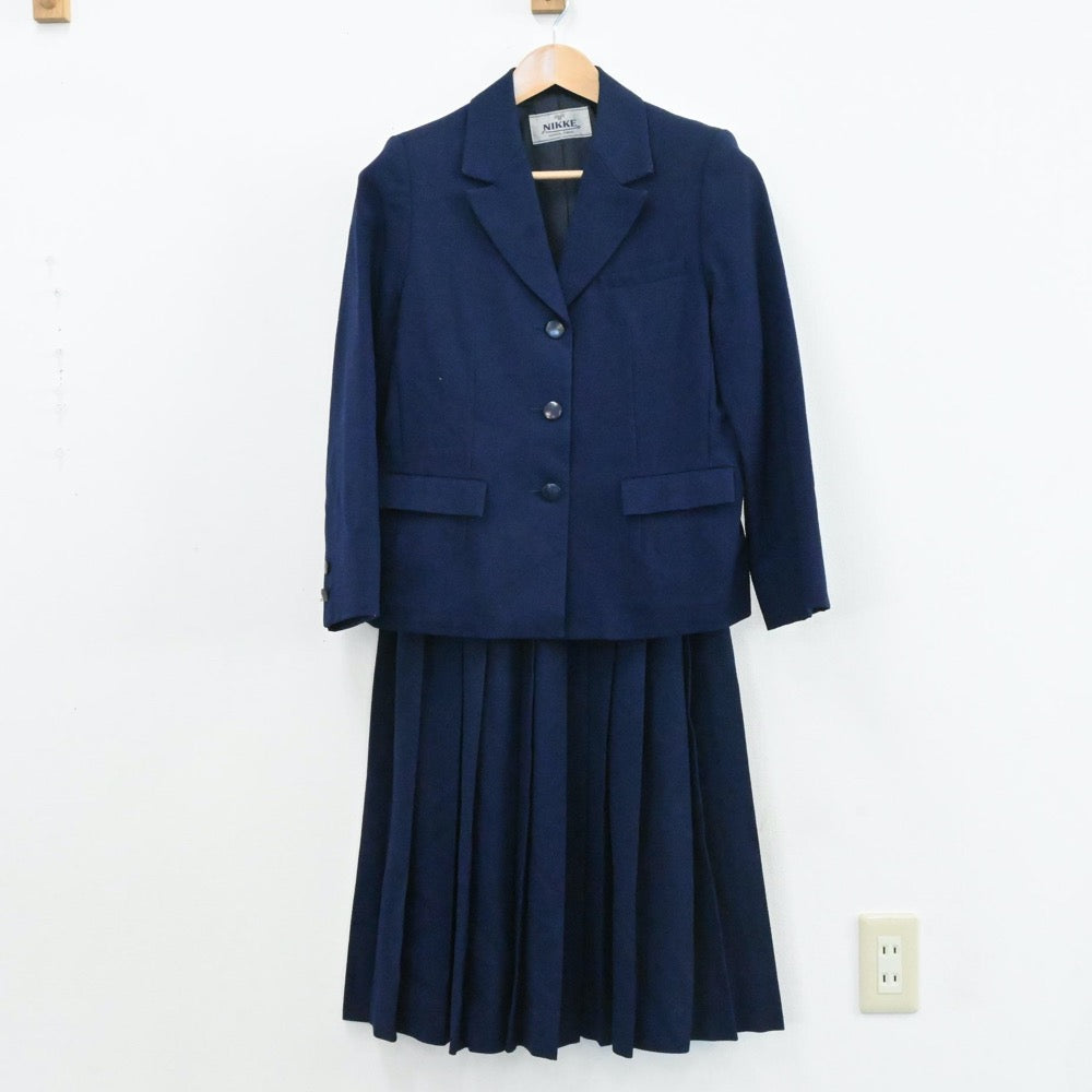 【中古】千葉県 市立習志野高等学校 女子制服 4点（ブレザー・ベスト・スカート）sf006486