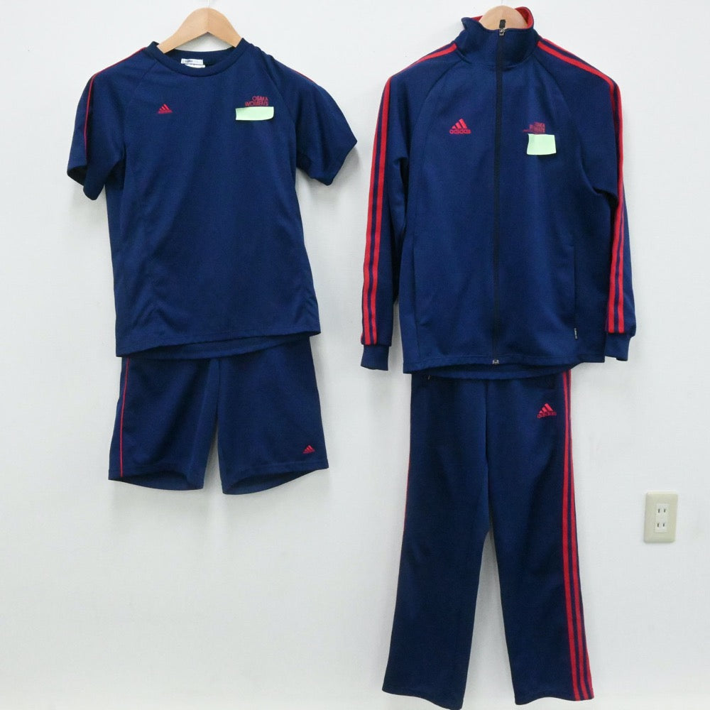 中古制服】大阪府 大阪緑涼高等学校 女子制服 4点（体操服 上