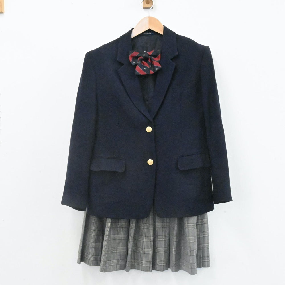 【中古】北海道 石狩翔陽高等学校 女子制服 4点（ブレザー・ベスト・スカート）sf006594