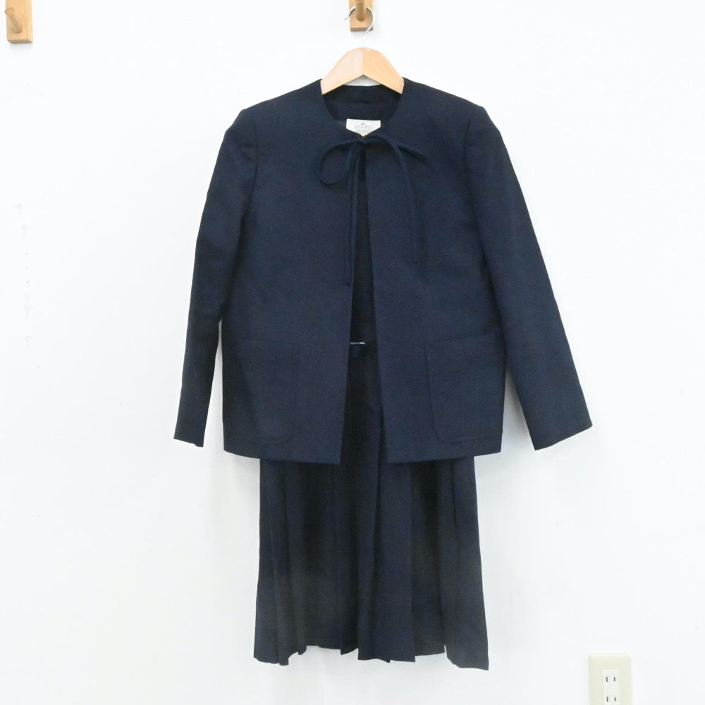 【中古】神奈川県 川崎市立川崎中学校 女子制服 2点（ブレザー・ジャンパースカート）sf006634