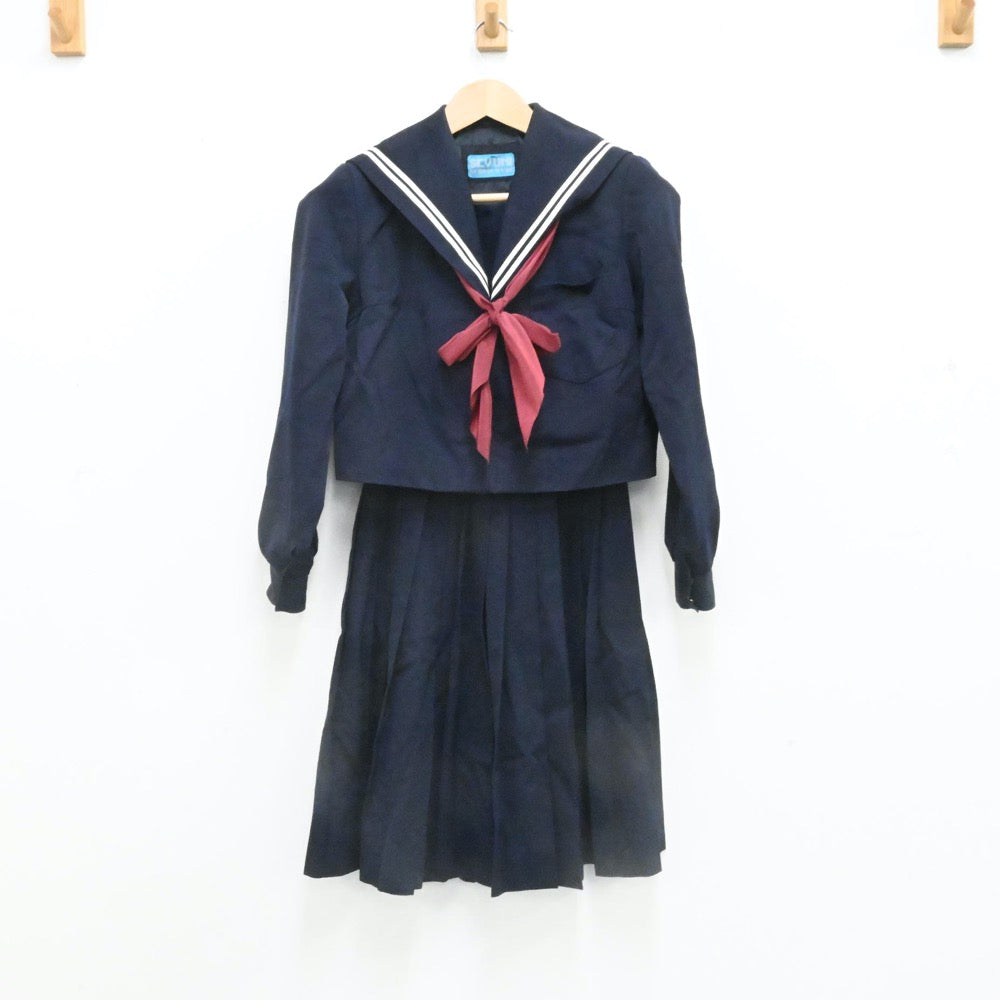 【中古】愛知県 岡崎市立矢作北中学校 女子制服 3点（セーラー服・スカート）sf006678