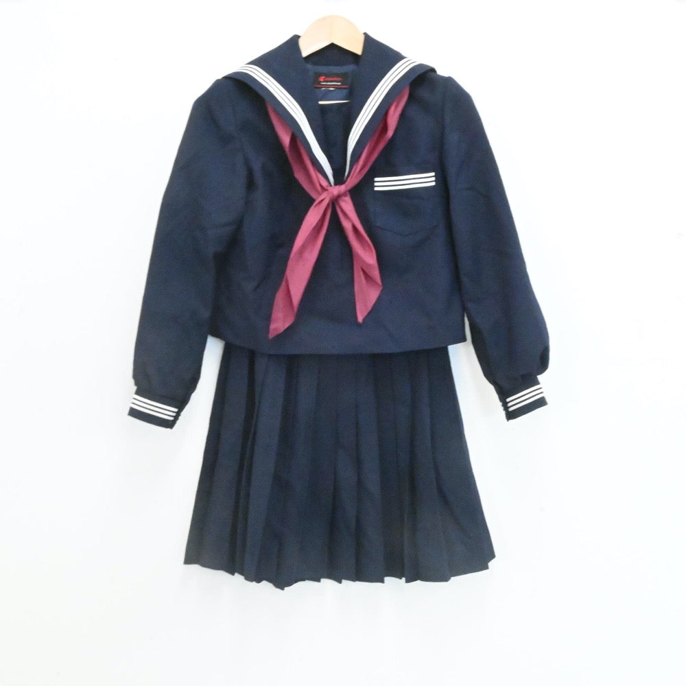 新品お得滋賀県 甲南中学校 女子制服 2点（セーラー服・スカート）sf001648 学生服
