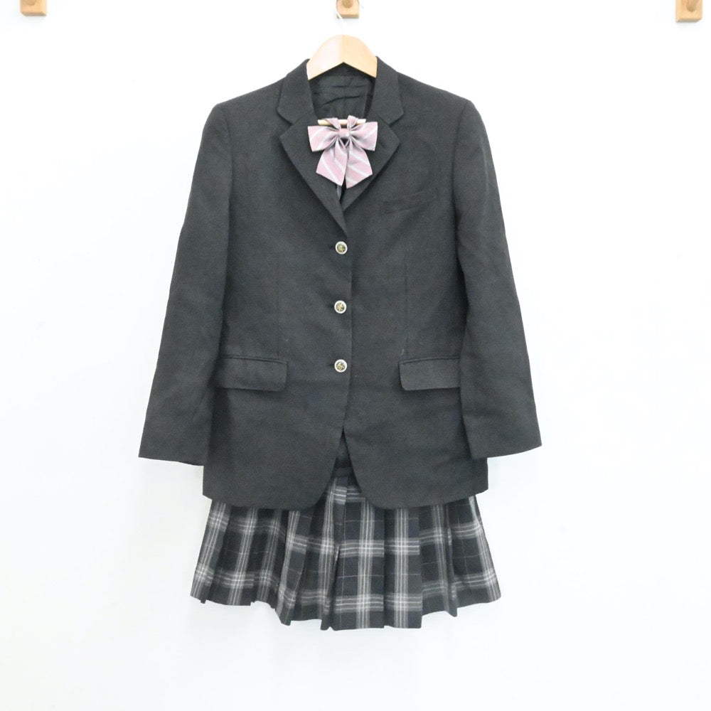 【中古】東京都 豊南高等学校 女子制服 5点（ブレザー・ニット・スカート）sf006852