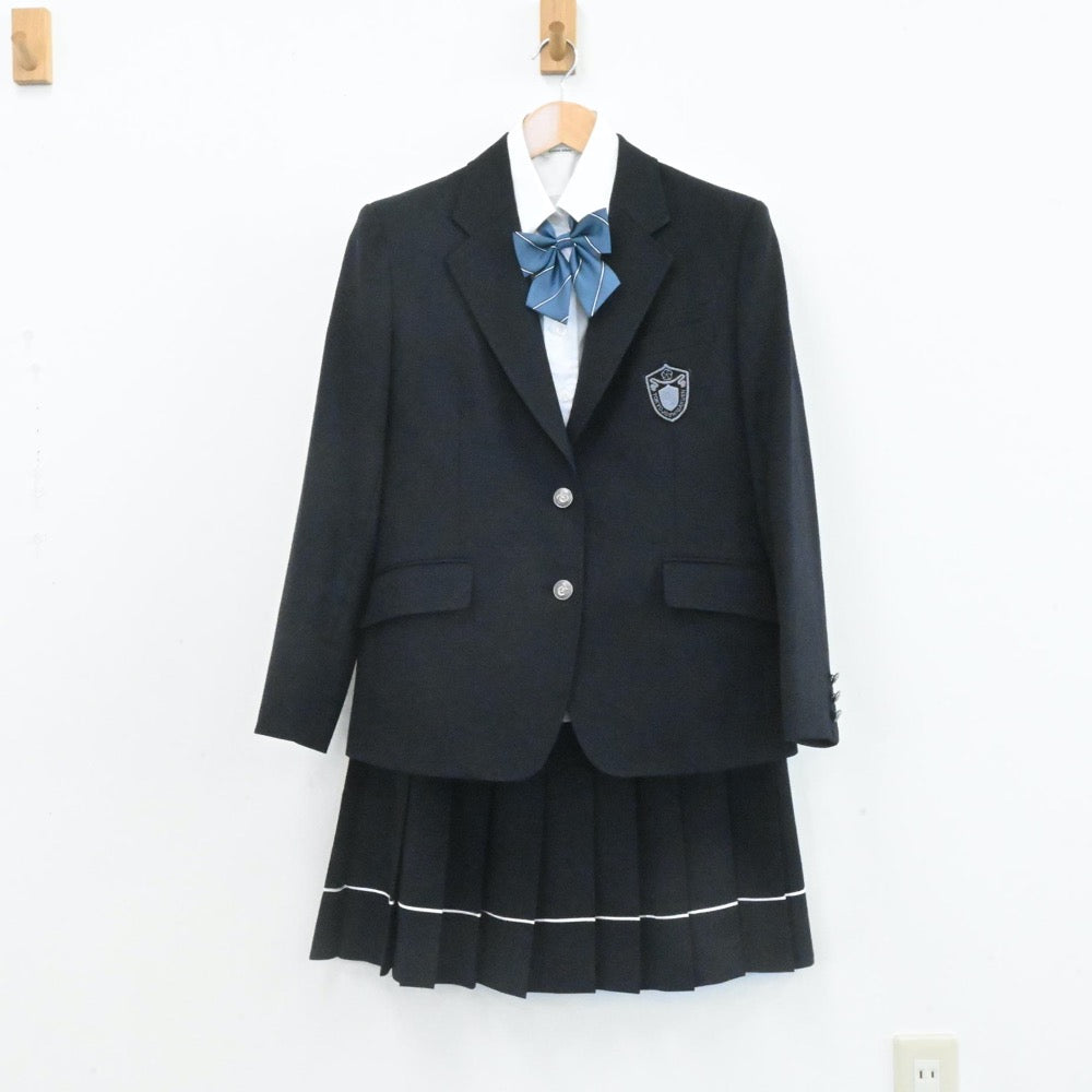 【中古】東京都 東京女子学園中学校・高等学校 女子制服 5点（ブレザー・シャツ・スカート）sf006942