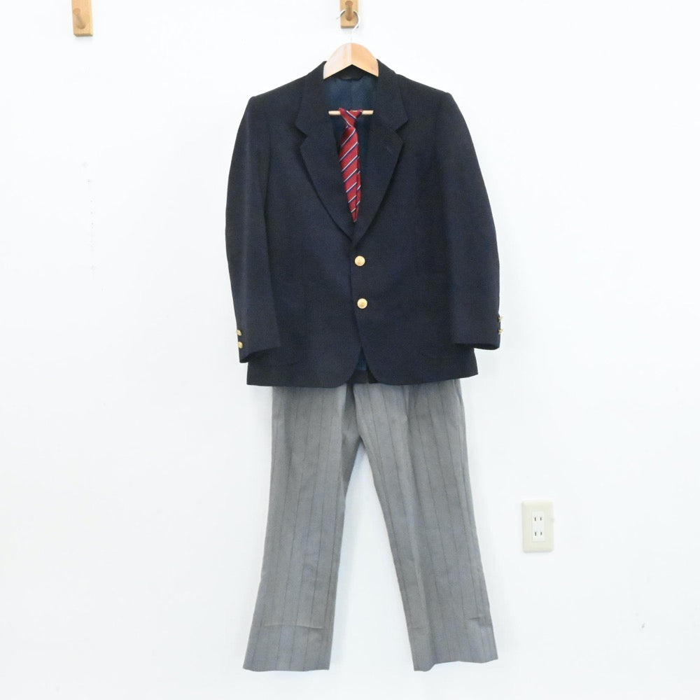 中古制服】神奈川県 厚木市立東名中学校 男子制服 4点（ブレザー