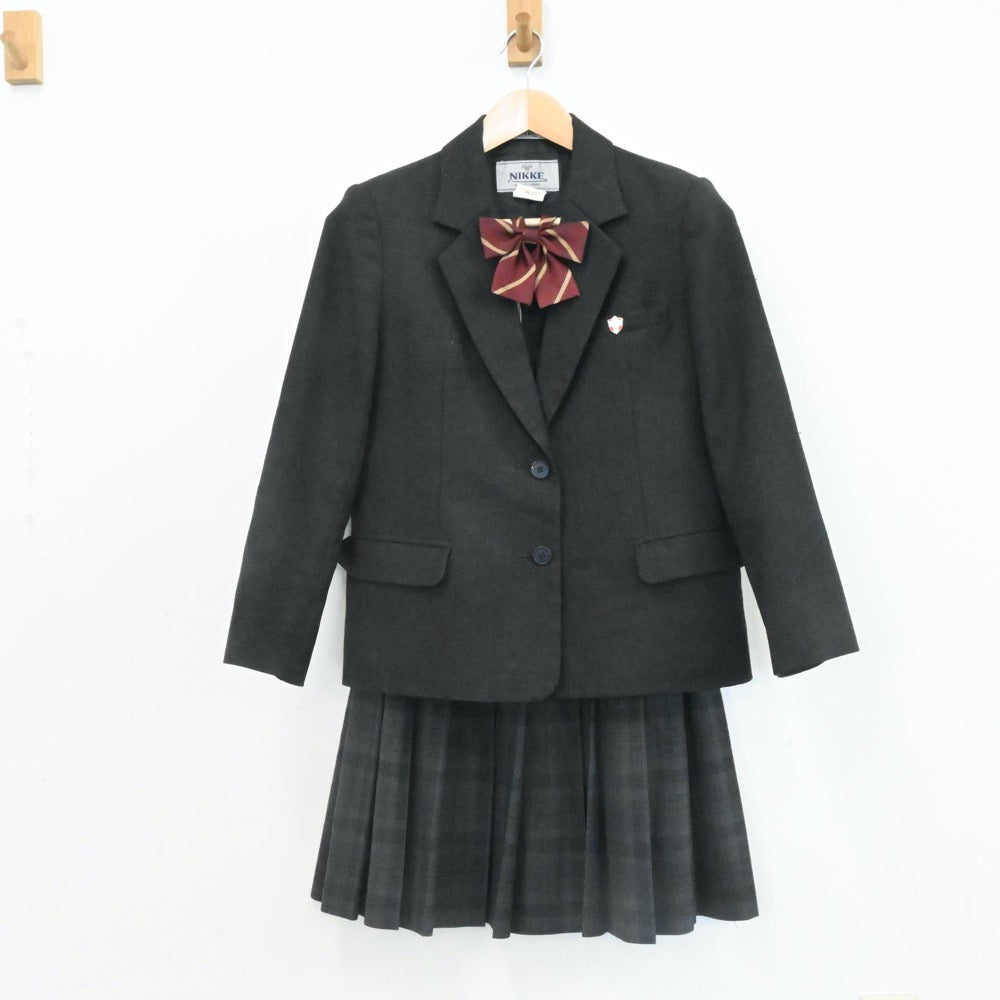 【中古】岐阜県 済美高等高校 女子制服 5点（ブレザー・スカート）sf007083