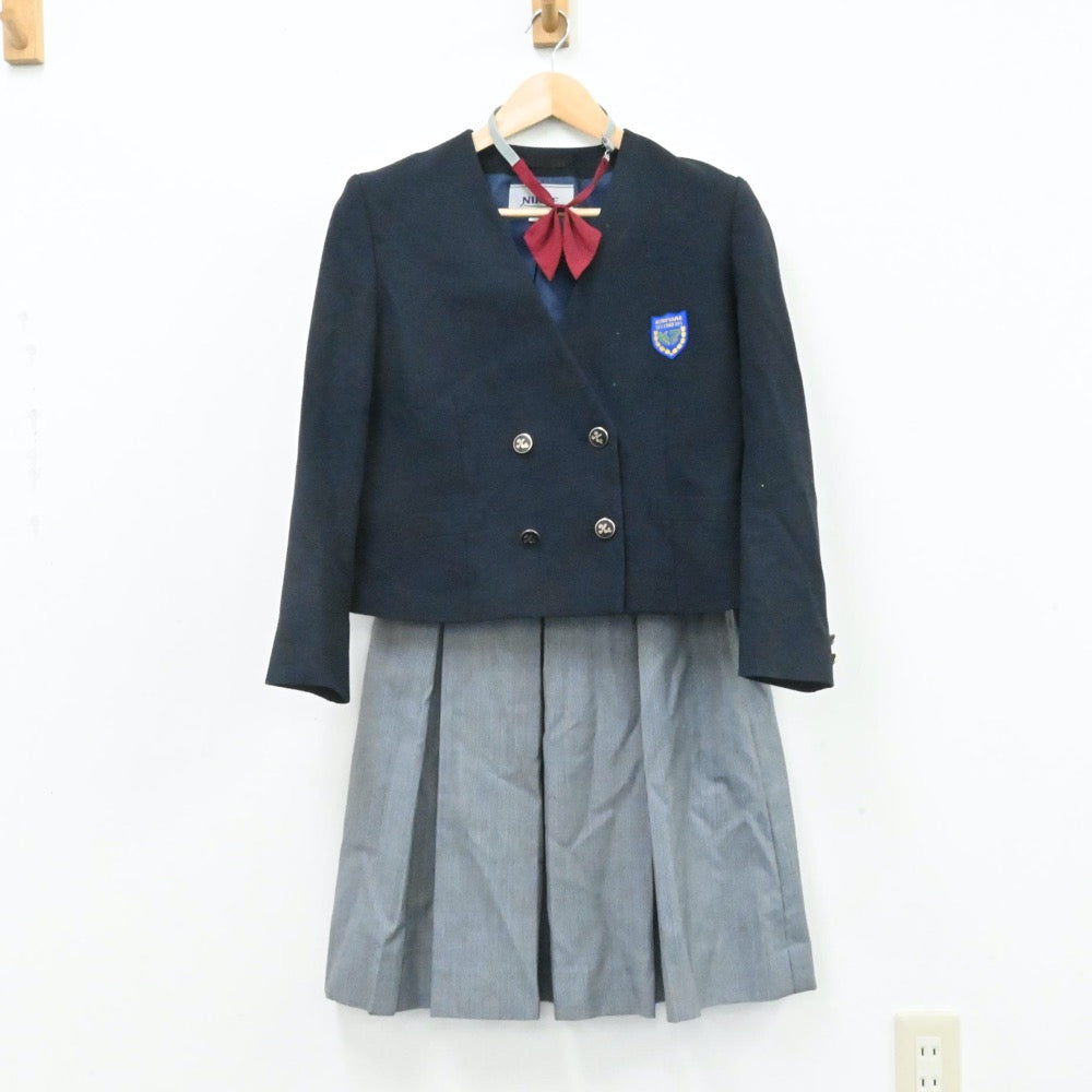 中古制服】福島県 福島県郡山市立第二中学校 女子制服 4点（ブレザー