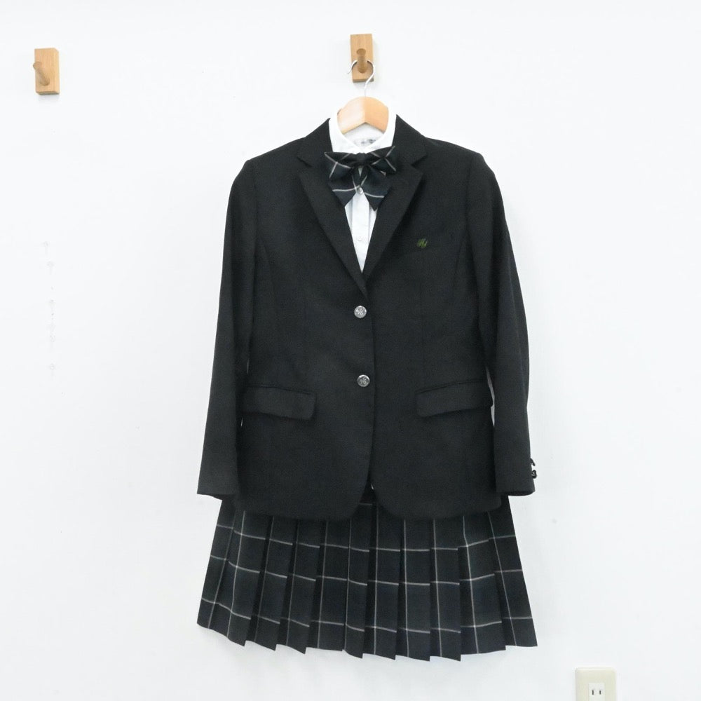 【中古】滋賀県 彦根総合高等学校 女子制服 5点（ブレザー・シャツ・スカート）sf007207