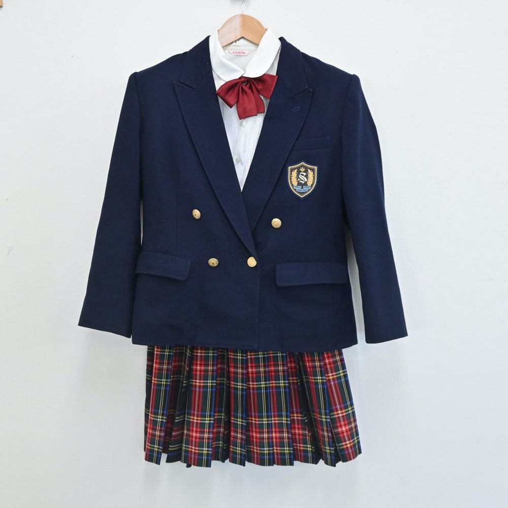 中古制服】東京都 創価中学校 女子制服 4点（ブレザー・シャツ 