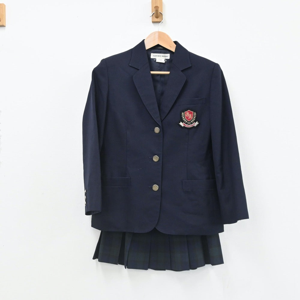 【中古】東京都 東京都立多摩高等学校 女子制服 5点（ブレザー・ニットベスト・スカート）sf007387