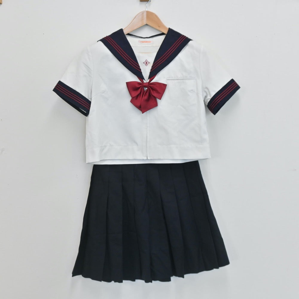 中古制服】東京都 日本大学豊山女子中学校 女子制服 4点（セーラー服