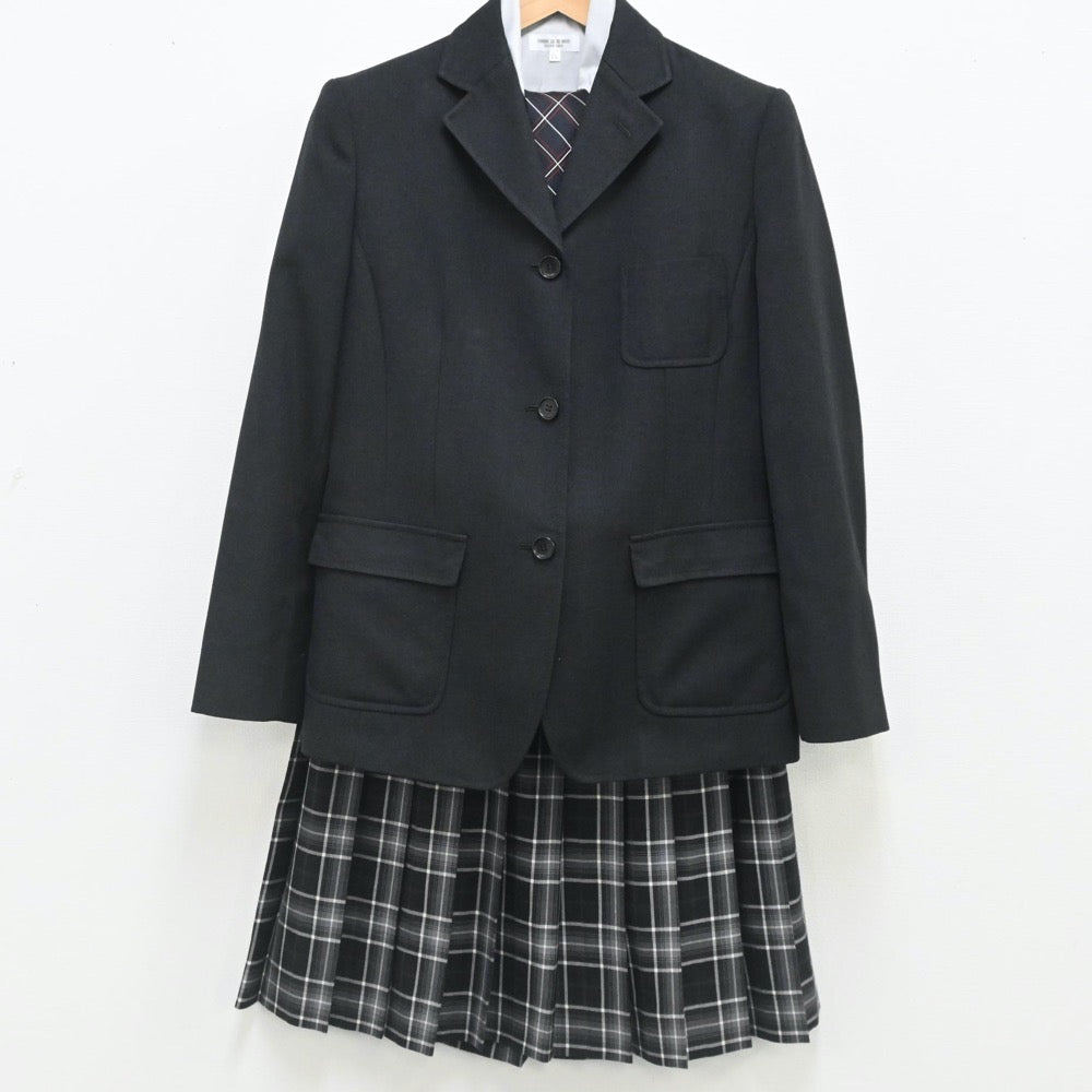 【中古】兵庫県 神戸龍谷中学・高等学校 女子制服 6点（ブレザー・シャツ・スカート）sf007719