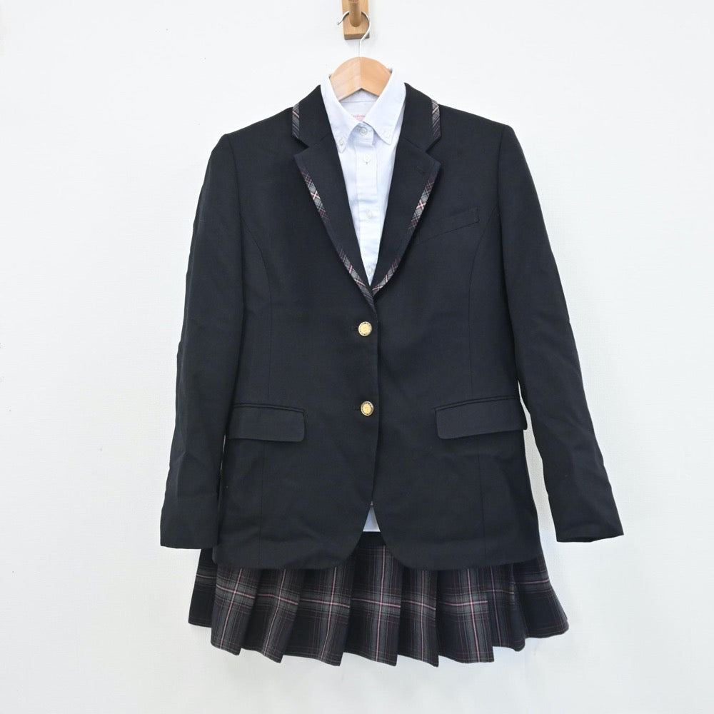 【中古】京都府 東山泉小中学校 女子制服 3点（ブレザー・シャツ・スカート）sf007965