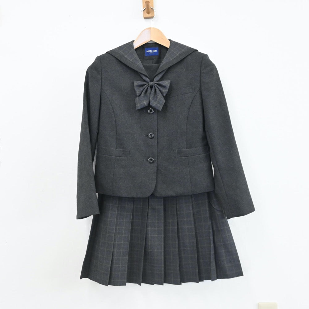 【中古】鳥取県 米子北高等学校 女子制服 6点（セーラー服・セーラー服・スカート）sf008017