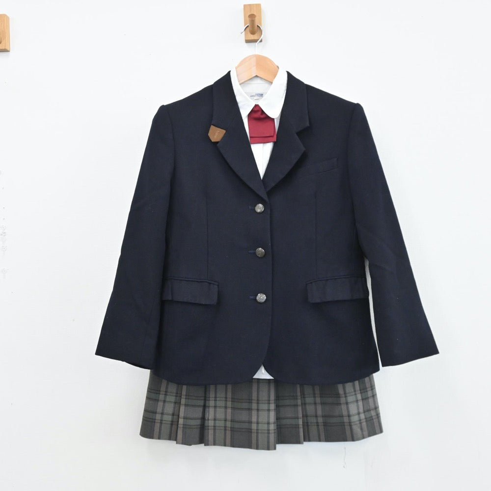 中古制服】長野県 松商学園高等学校 女子制服 6点（ブレザー・ニット