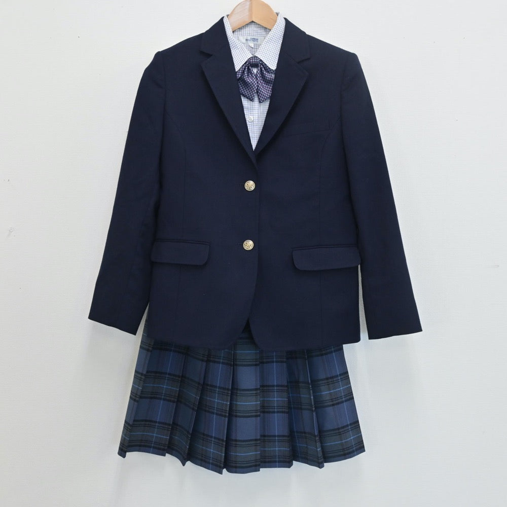 中古制服】青森県 千葉学園高等学校 女子制服 6点（ブレザー・ベスト