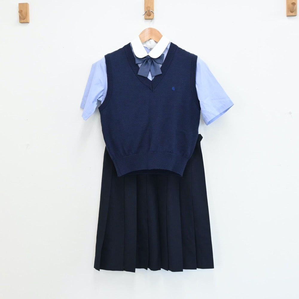 中古制服】埼玉県 埼玉県立芸術総合高校 女子制服 5点（シャツ・ニットベスト・スカート・ズボン）sf008332【リサイクル学生服】 |  中古制服通販パレイド