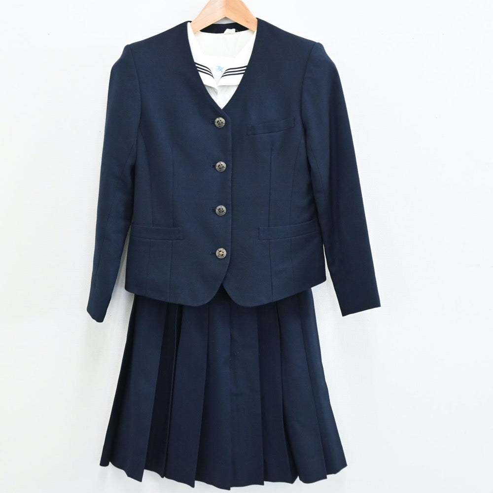 【中古】静岡県 磐田北高等学校 女子制服 3点（ブレザー・セーラー服・スカート）sf008367