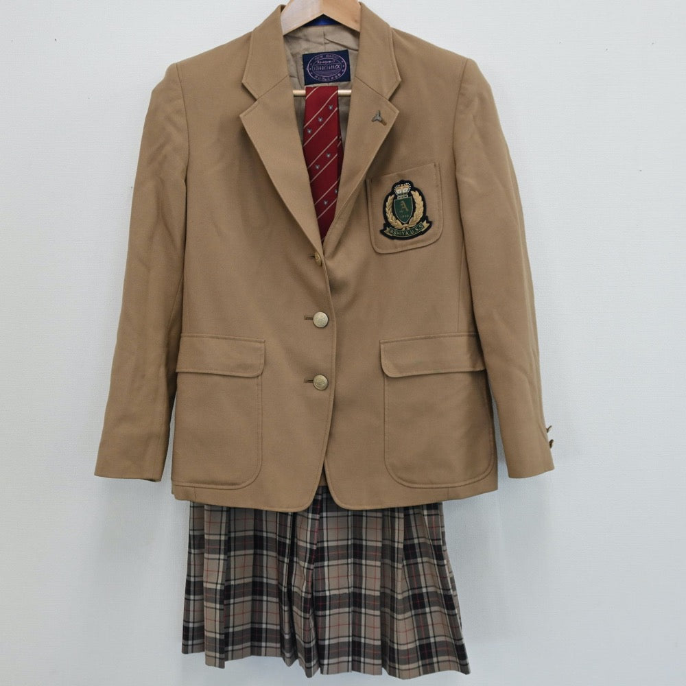 中古制服】兵庫県 芦屋高等学校 女子制服 6点（ブレザー